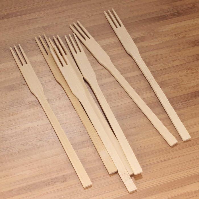 Bamboomn Trident Bamboo Fruit Forks