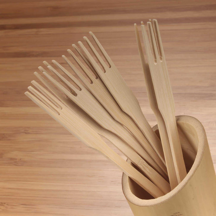Bamboomn Trident Bamboo Fruit Forks