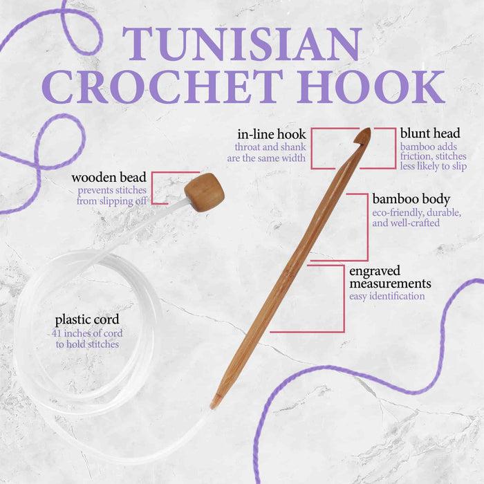 Bamboomn Tunisian Bamboo Crochet Hooks