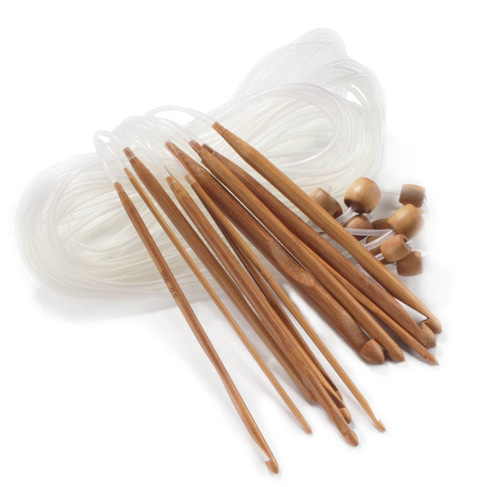 bamboomn Tunisian Bamboo Crochet Hooks Set