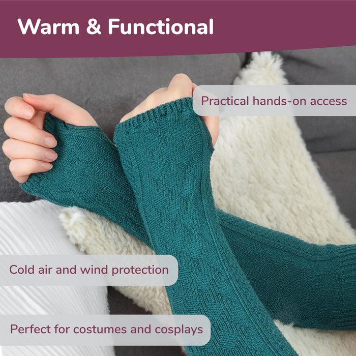 Bamboomn Unlined Fingerless Gloves And Arm Warmers