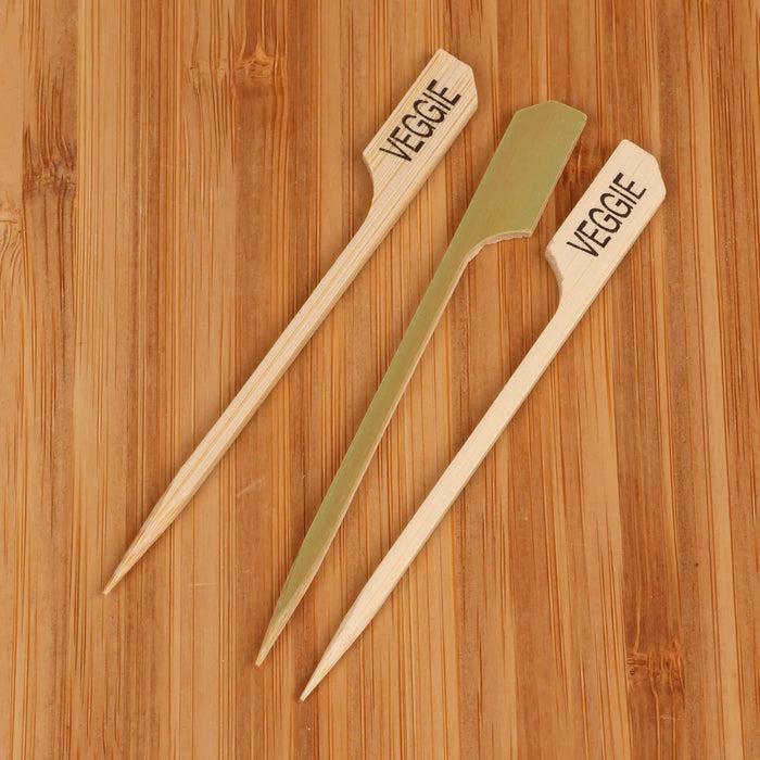 Bamboomn Veggie Paddle Bamboo Food Picks