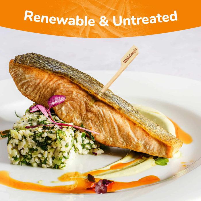 Bamboomn Wild Caught Paddle Bamboo Food Picks