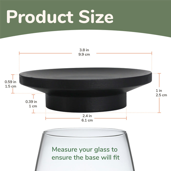 Bamboomn Wine Glass Topper Appetizer Plate