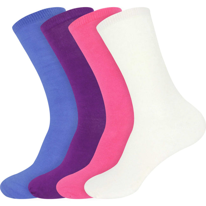 bamboomn Women's Bamboo Mid-Calf Socks: 4 Pairs