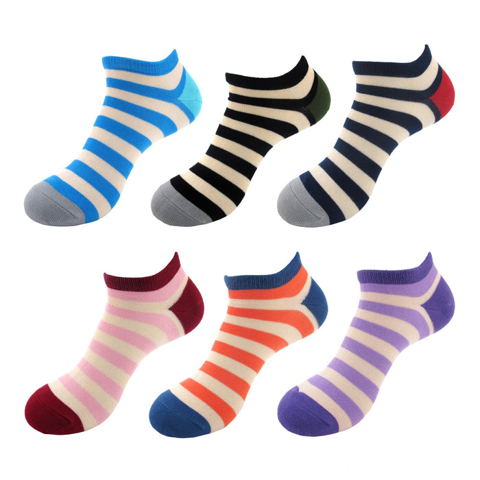 bamboomn Women's Bamboo Stripes Anklet Socks
