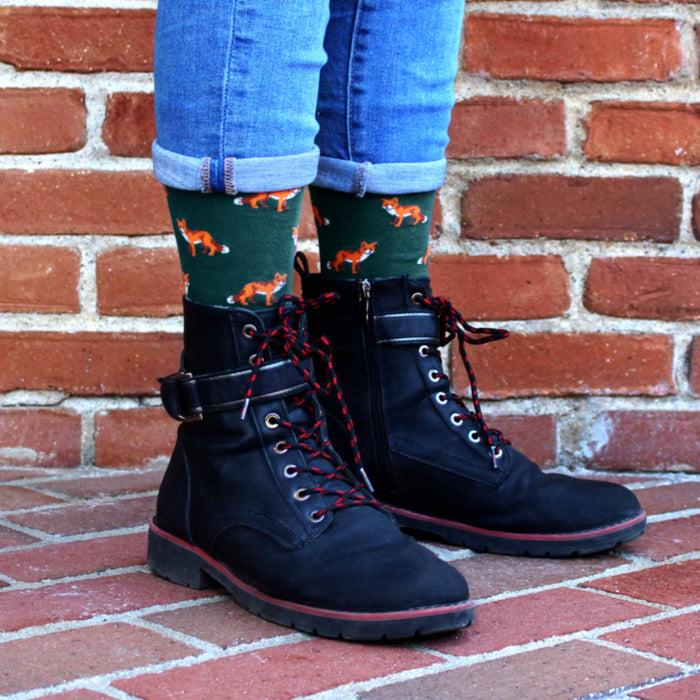 Bamboomn Women's Cotton Novelty Socks