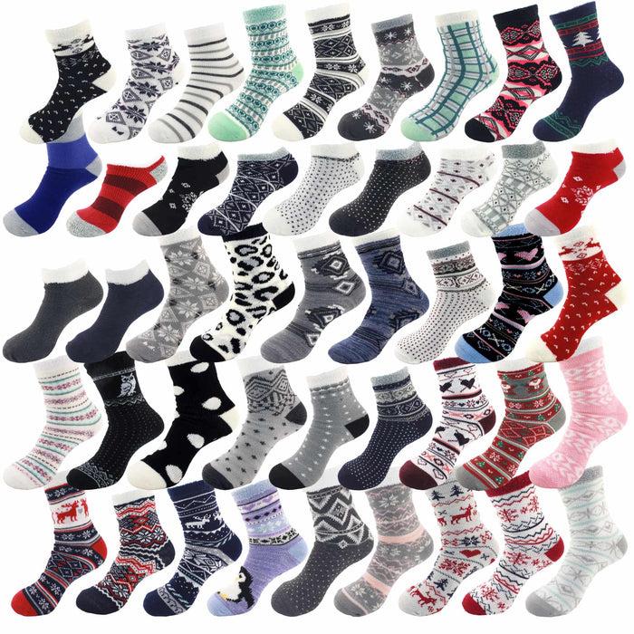 bamboomn Women's Double Layer Cabin Socks