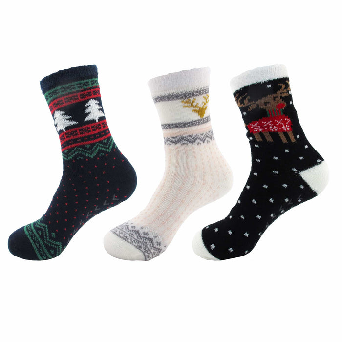 Bamboomn Women's Double Layer Socks: 3 Pairs