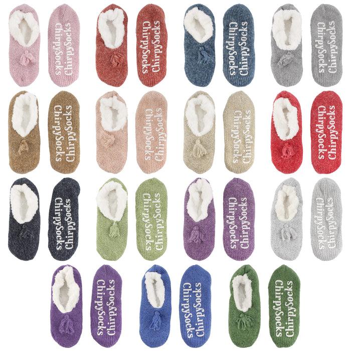 bamboomn Women's Fancy Yarn Slippers: Assortments