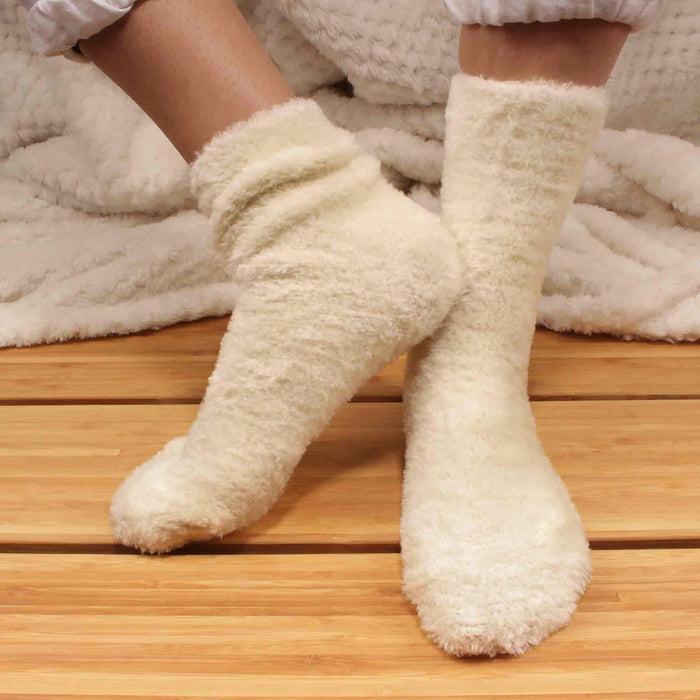Bamboomn Women's Feather Light Fuzzy Socks