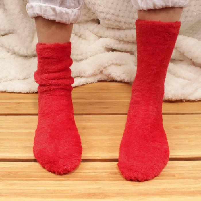 Bamboomn Women's Feather Light Fuzzy Socks