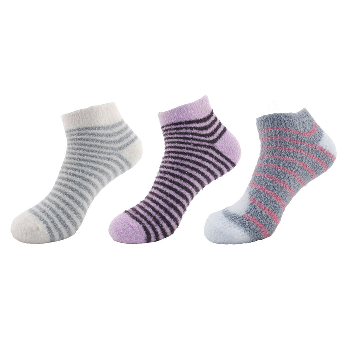 Bamboomn Women's Fuzzy Feather Yarn Ankle Socks