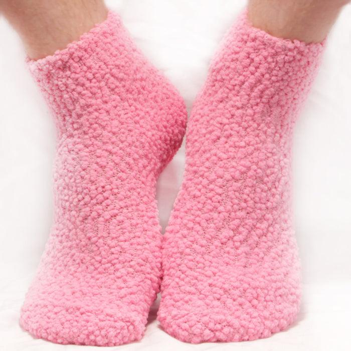 Bamboomn Women's Fuzzy Striped Knobby Socks