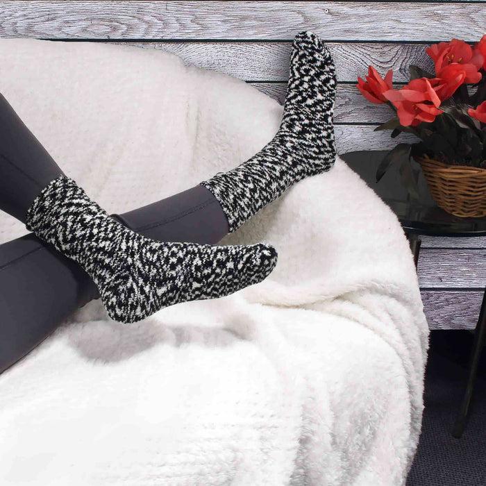 Bamboomn Women's Vintage Chenille Knit Socks