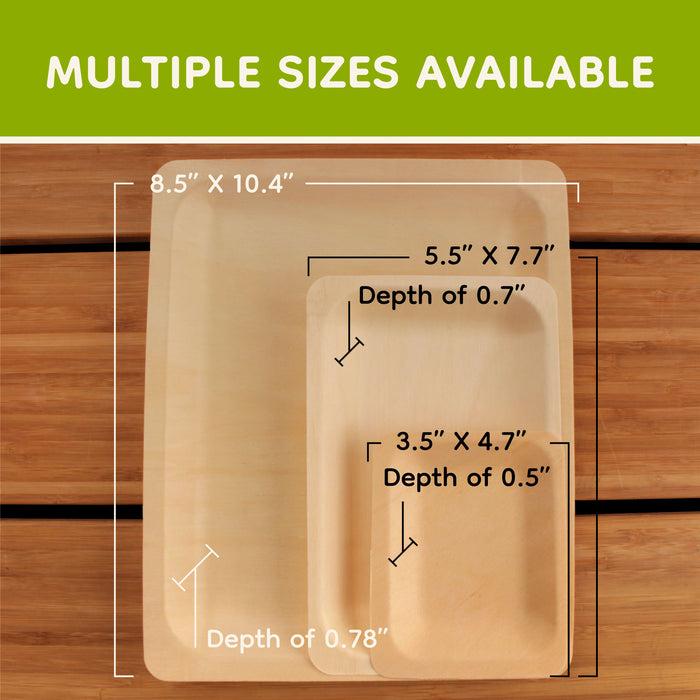 Bamboomn Wood Rectangle Plates