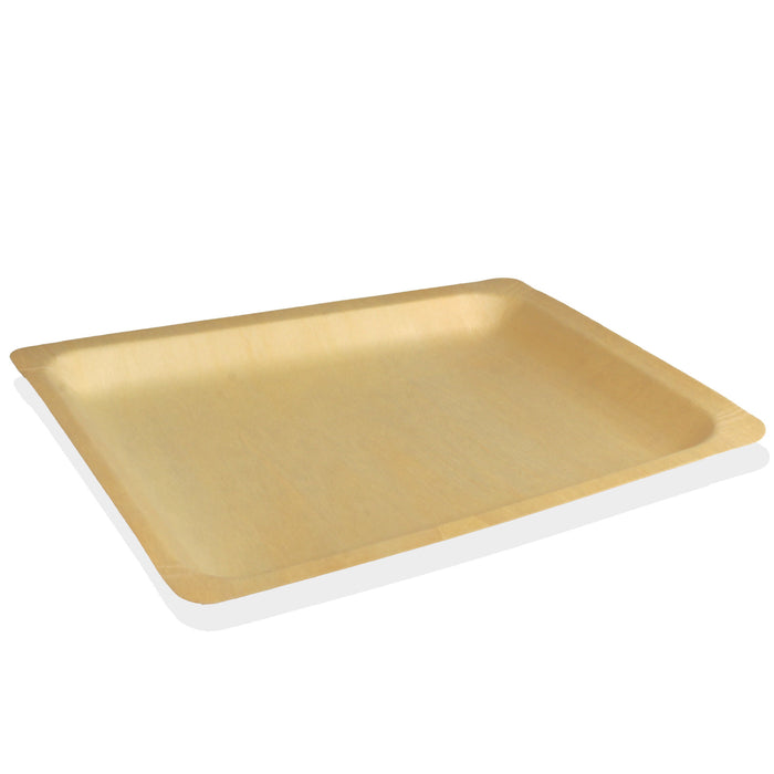bamboomn Wood Rectangle Plates
