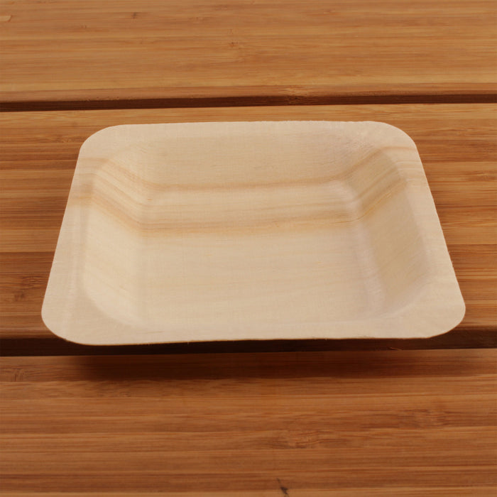 Bamboomn Wood Square Plates