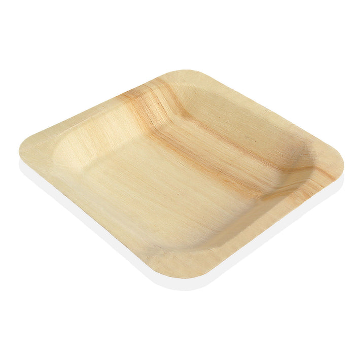 bamboomn Wood Square Plates