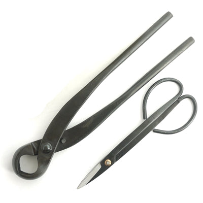 bamboomn Bonsai Basics Set - 11" Knob Cutter and 7" Trimming Shear