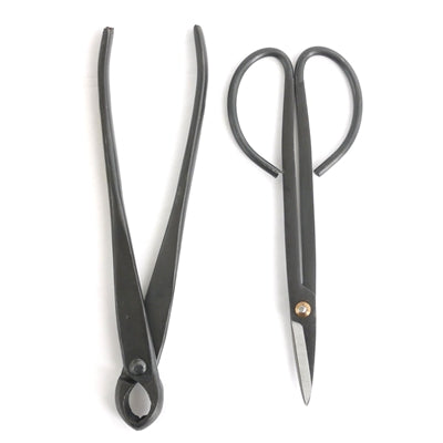 bamboomn Bonsai Basics Set - 8" Knob Cutter and 7" Trimming Shear