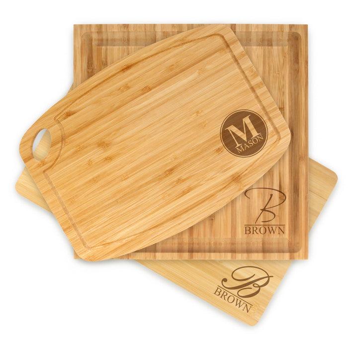 bamboomn Build Your Own Engraved Cutting Board: Initial Stamps Name Blocks