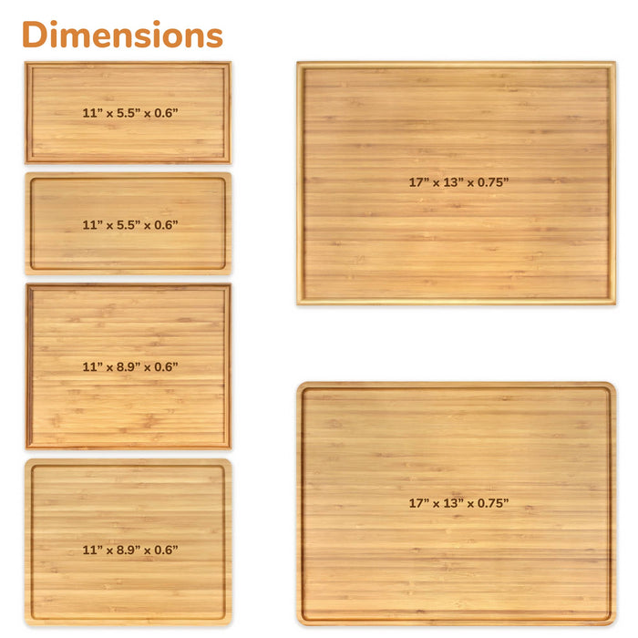 Bamboomn Build Your Own Engraved Serving Tray: Home & Kitchen