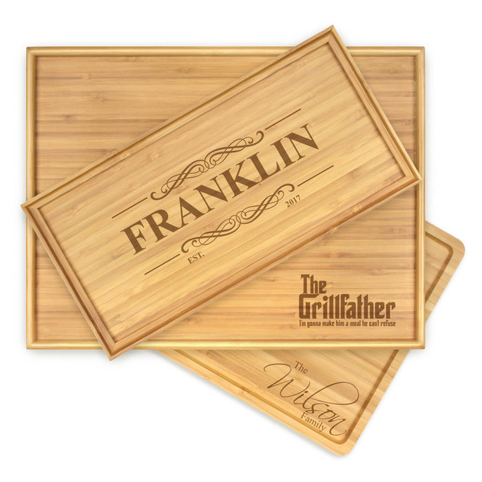 bamboomn Build Your Own Engraved Serving Tray: Home & Kitchen