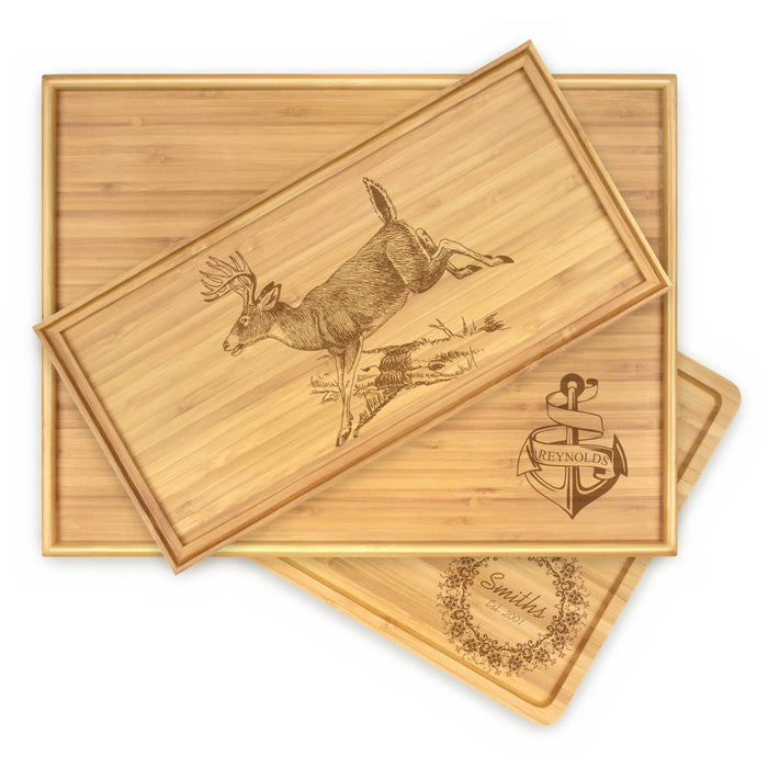 bamboomn Build Your Own Engraved Serving Tray: Nature & Outdoors