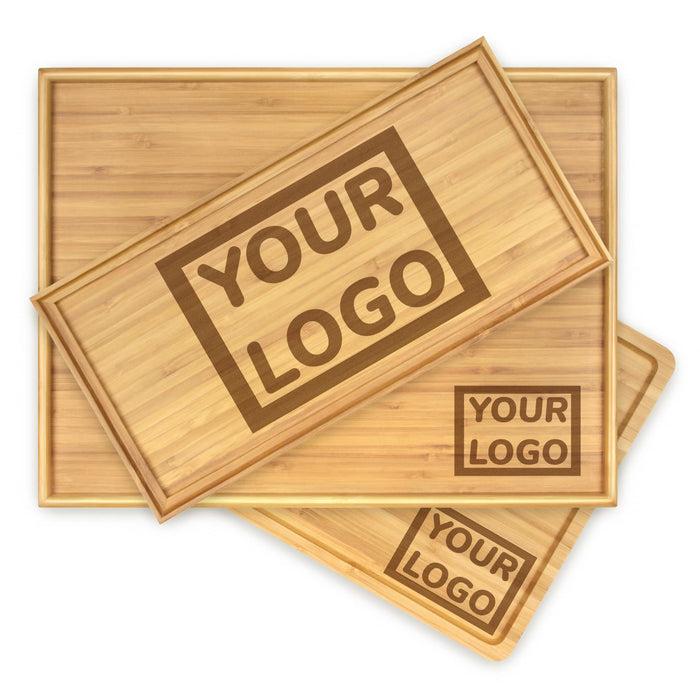 bamboomn Build Your Own Engraved Serving Tray: Your Own Logo