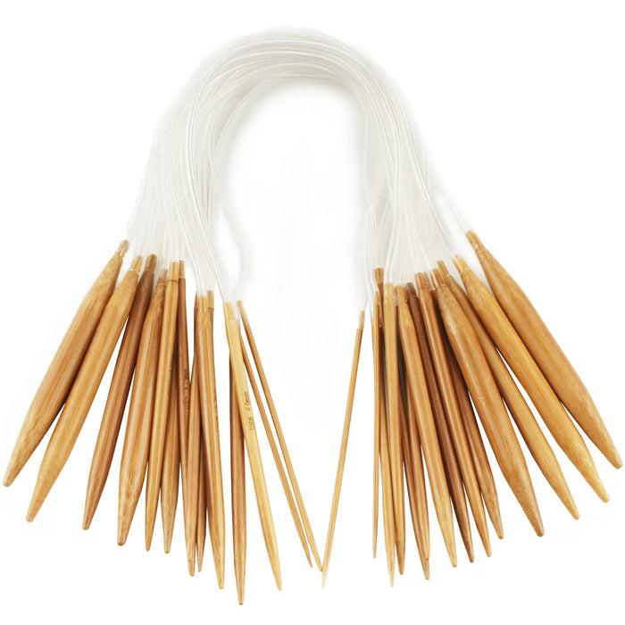 bamboomn Circular Bamboo Knitting Needles Set: 15 Sizes
