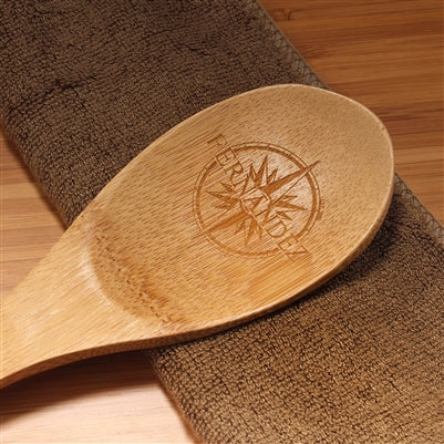 Bamboomn Compass With Name Custom Engraved Serving Spoon