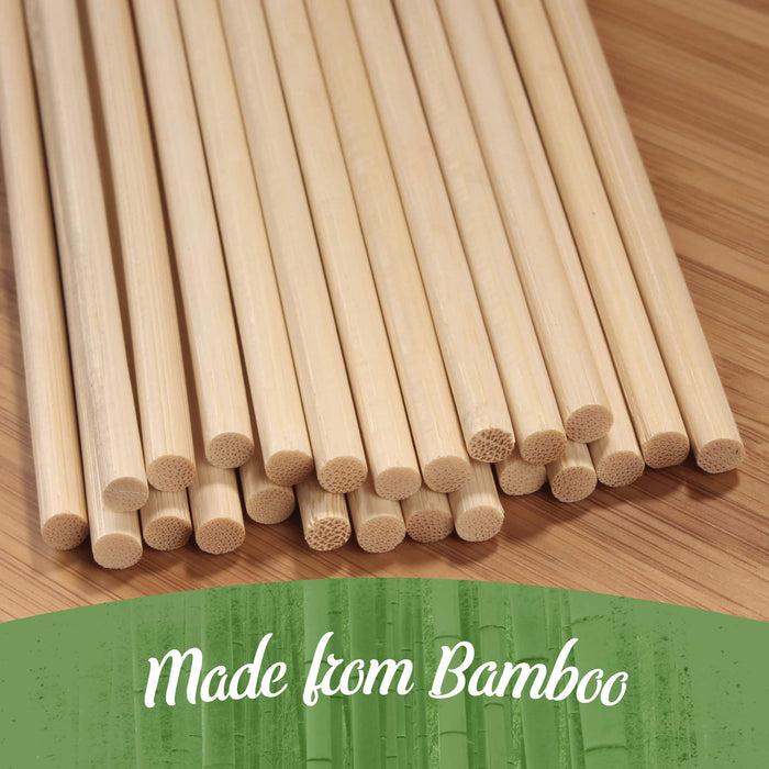Bamboomn Corn Dog Candy Apple Semi-Point Round Bamboo Skewers