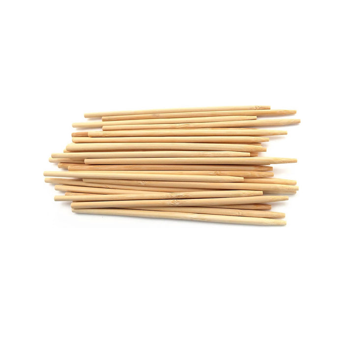 bamboomn Corn Dog Candy Apple Semi-Point Round Bamboo Skewers