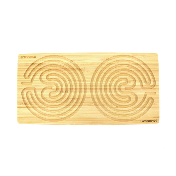 Bamboomn Cretan Style Double 7 Circuit 12”x6” Bamboo Finger Labyrinth