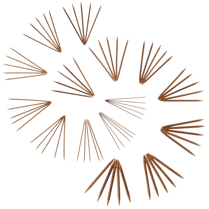 bamboomn Double Point Bamboo Knitting Needle 15 Size Sets