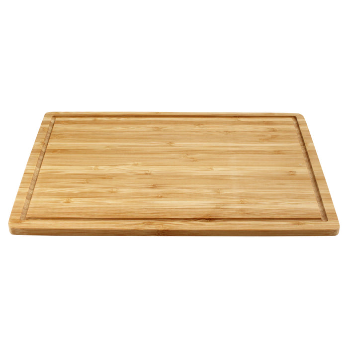 Bamboomn Flat Grooved Thin Bamboo Cutting Board 13" X 9" X 0.4"