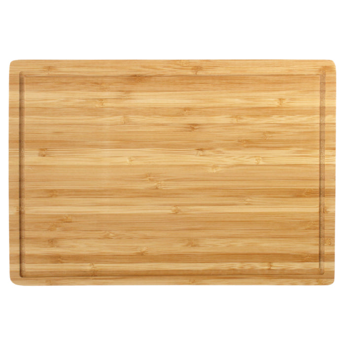 bamboomn Flat Grooved Thin Bamboo Cutting Board 13" x 9" x 0.4"