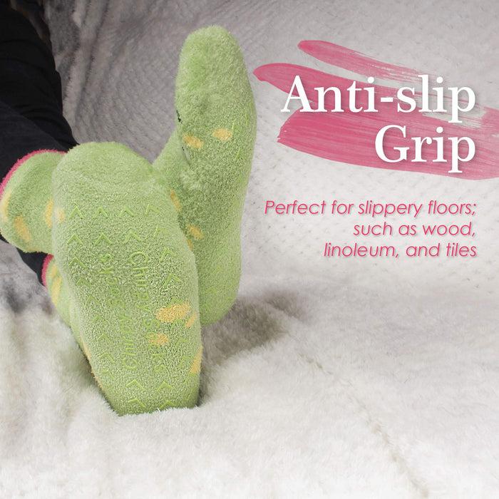 Bamboomn Fuzzy Cozy Microfiber Animal Socks Assortments - 3 Pairs