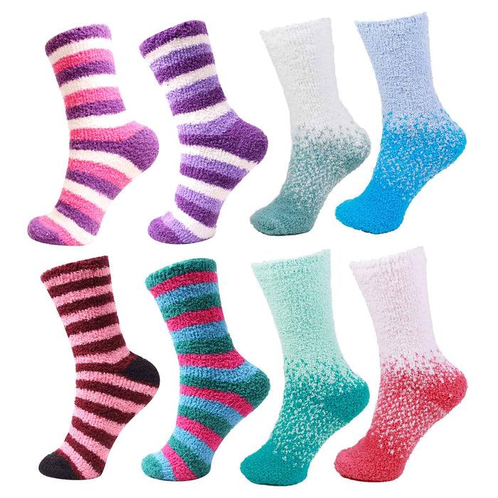 bamboomn Fuzzy Gradient/Stripe/Polka Dot Sock Assortments