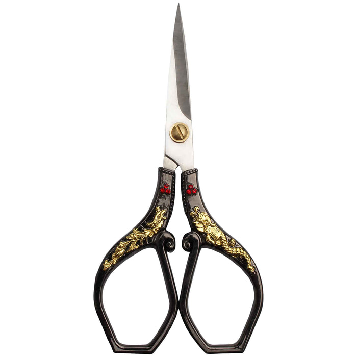 bamboomn Gold Dragon Motif Embroidery Craft Scissors
