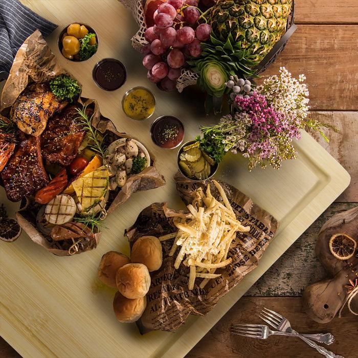 Bamboomn Grooved Bamboo Cutting Board 15.75" X 11.75" X 0.75"