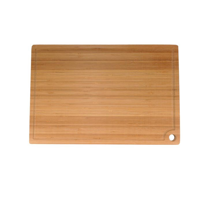 bamboomn Grooved Bamboo Cutting Board with Hanging Hole Choice - 17.25"x11.75"x0.75"