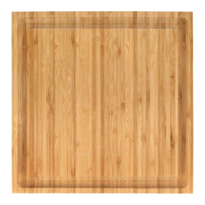 bamboomn Grooved Square Bamboo Cutting Board 11" x 11" x 0.75"