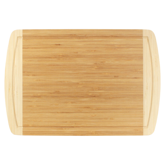 bamboomn Grooved Two-Tone Bamboo Cutting Board 17.25" x 11.75" x 0.75"