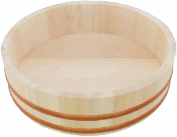 Bamboomn Hangiri Sushi Oke Rice Mixing Tub With Lid