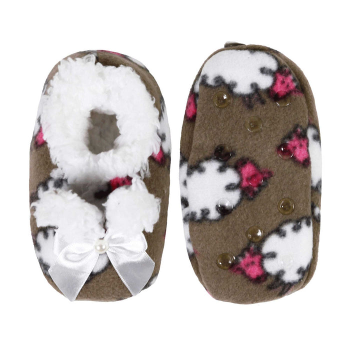 Bamboomn Infant Toddler Soft Furry Plush Cozy Fuzzy Booties Slippers Single Pair