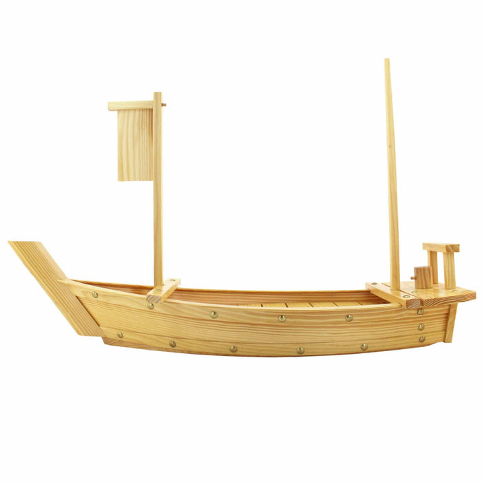 Bamboomn Large Wooden Sushi Display Serving Tray Boat