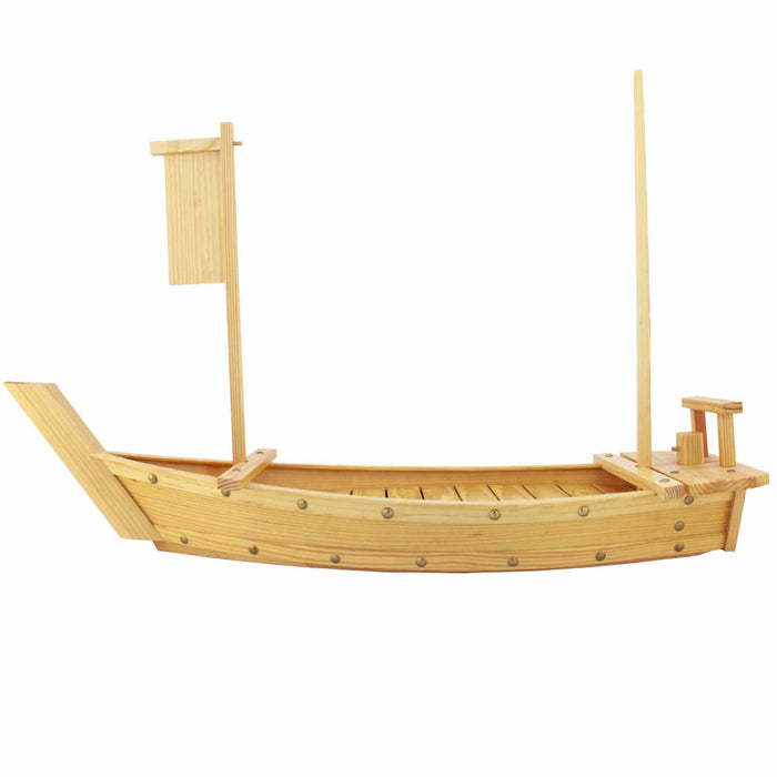 Bamboomn Large Wooden Sushi Display Serving Tray Boat