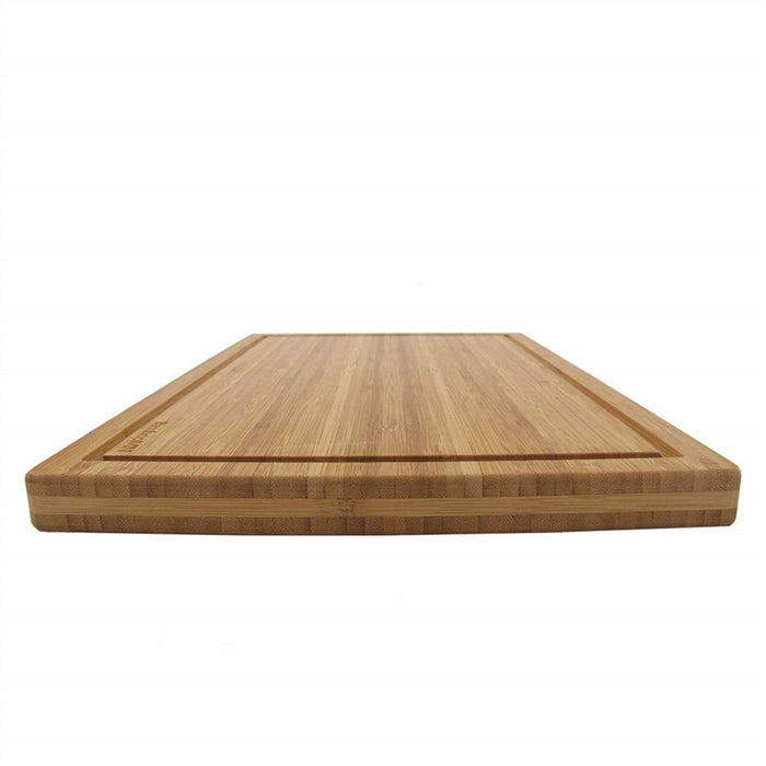 Bamboomn Logo Grooved Bamboo Cutting Board 17.25" X 11.75" X 1"